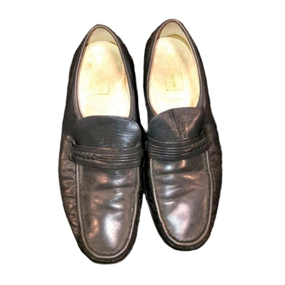 5/$10 STUART MCGUIRE 10.5 Leather Dress Loafers Shoes - Picture 1 of 9